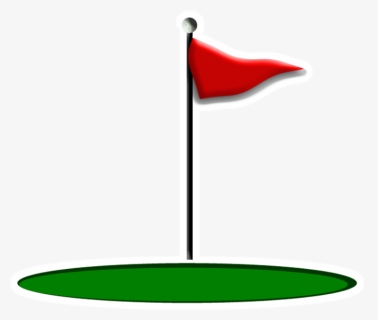 Flag Clip Art Black - Golf Flag, HD Png Download, Free Download