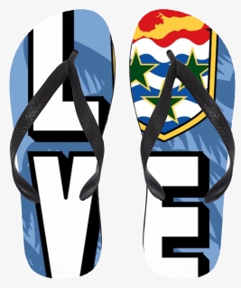 Love Cayman Flip Flops Clipart , Png Download - Flip-flops, Transparent Png, Free Download