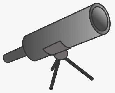 Simple Grey Cartoony Telescope Clip Arts - Telescope Simple, HD Png Download, Free Download
