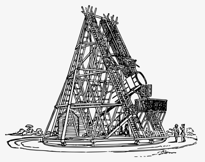 William Herschel"s Telescope Clip Arts - William Herschel Telescope, HD Png Download, Free Download