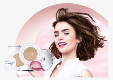 New Blanc Expert Cushion - Lily Collins Lancome Products, HD Png Download, Free Download