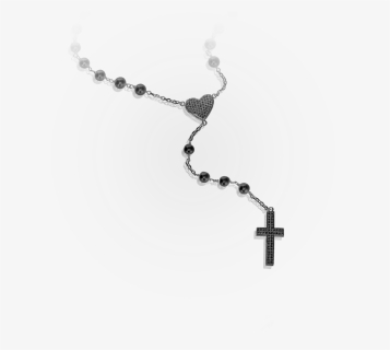 Black Onyx Heart Rosary - Bead, HD Png Download, Free Download