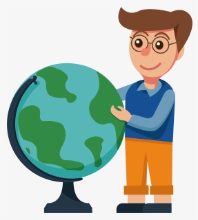 Transparent Earth Cartoon Png - Geography Teacher Clipart Png, Png Download, Free Download