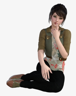 Women Nice Young Isolated Girl Attractive Model - Young Girl Hot Png, Transparent Png, Free Download