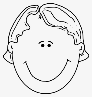 Boyface3 Outline Clip Arts - Clip Art Of Head, HD Png Download, Free Download