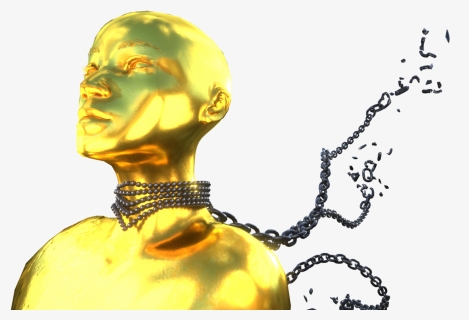 Pearls Collar, Chains And Broken - Bronze Sculpture, HD Png Download, Free Download