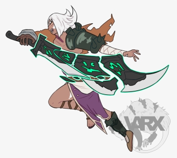 A Friend Commissioned Me To Draw Riven, Who Is His - Cartoon, HD Png Download, Free Download