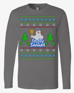 Frosty The Snowman Ugly Christmas Sweaters T Shirt - T-shirt, HD Png Download, Free Download