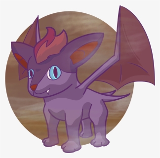 A Litleo And Zubat Fusion~ - Cartoon, HD Png Download, Free Download