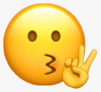 #peace #sign #emoji #freetoedit #freetoedit - Smiley, HD Png Download, Free Download