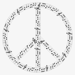 Musical Peace Sign - Music And Social Justice, HD Png Download, Free Download