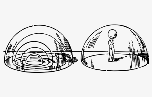 Vector Image Of Man Under Glass Bubble - Getting Out Of Comfort Zone Drawings, HD Png Download, Free Download