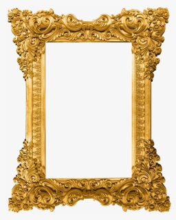 Gold Pattern Frame Png Clipart - Gold Picture Frame Png, Transparent Png, Free Download
