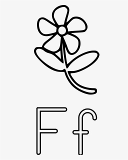 Letra F De Flor Clip Arts - Big And Small Letter F, HD Png Download, Free Download