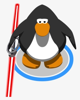 Lightsaber Clipart Vertical - Club Penguin Penguin Model, HD Png Download, Free Download