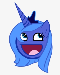 Fanmade Princess Luna Awesome Face By Wakabalasha - Princess Luna Awesome Face, HD Png Download, Free Download
