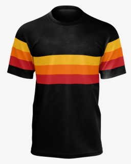 Retro 1979 Style Athletic T Shirt In Black With Red, - Active Shirt, HD Png Download, Free Download