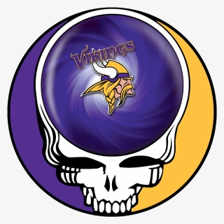 Minnesota Vikings Skull Logo Iron - Grateful Dead Steal Your Face, HD Png Download, Free Download