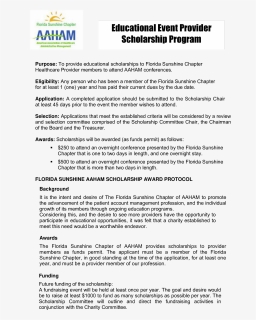Educational Event Provider Scholarship Program Main - Spanish Free Time Essay, HD Png Download, Free Download