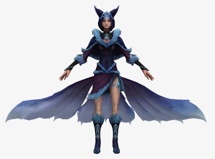 Midnight Ahri League Of Legends Skin Model - Ahri Midnight Skin, HD Png Download, Free Download