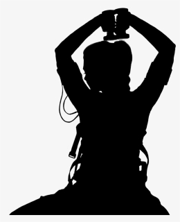 Silhouette Drawing Woman Clip Art - Silhouette, HD Png Download, Free Download