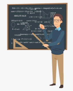 Maths Teacher Blackboard Vector - Mathematic Teacher Png, Transparent Png, Free Download