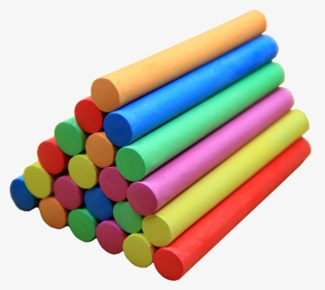 Sidewalk Chalk Color Marker Pen Piling Up - School Chalk, HD Png Download, Free Download