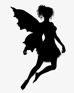 Fairy Silhouette, Elves, Clay Crafts, Decoupage, Paper, - Moth Fairy Silhouette, HD Png Download, Free Download