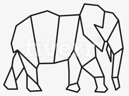 Simple Geometric Animals - Geometric Drawing Animals Easy, HD Png Download, Free Download