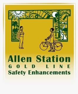 Allen Station Gold Line Safety Enhancements - Hybrid Bicycle, HD Png Download, Free Download
