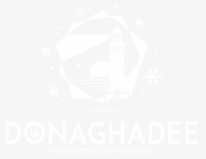 Donaghadee Christmas Logo Mono White Png - Fallsview Tourist Area, Transparent Png, Free Download