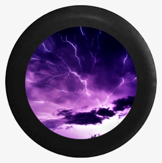 Lightning Storm Electric Sky Jeep Camper Spare Tire - Pretty Pictures Of Lightning, HD Png Download, Free Download