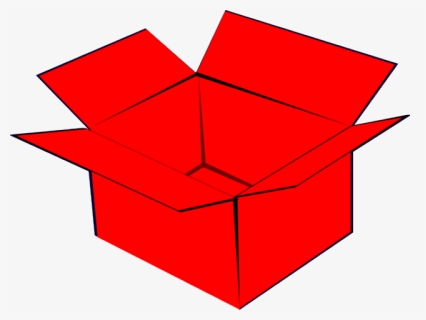 Box Clipart Red Box - Cardboard Box, HD Png Download, Free Download