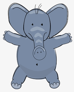 Cute Elephant Clipart, HD Png Download, Free Download