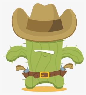 Cowboy Clipart Cactus - Cowboy Cactus Clipart, HD Png Download, Free Download