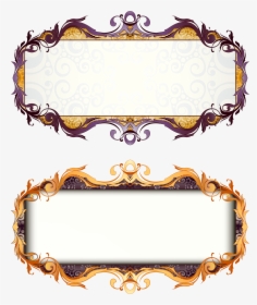 Picture Frame Art Deco - Vector Floral Title Frame, HD Png Download, Free Download
