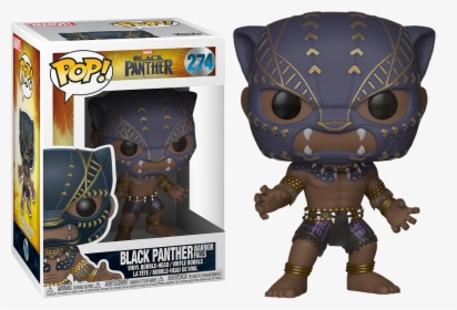 Black Panther In Warrior Falls Outfit Pop Vinyl Figure - Black Panther Funko Pops, HD Png Download, Free Download
