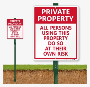 Private Property Sign - Golf Driving Range Signage, HD Png Download, Free Download