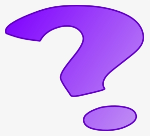 Purple - Question - Mark - Clip - Art - Question Mark Exclamation Point Period Clip Art, HD Png Download, Free Download