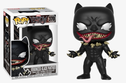 Venomized Black Panther Us Exclusive Pop Vinyl Figure, HD Png Download, Free Download