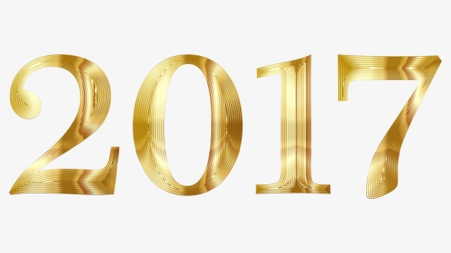 Gold 2017 Typography No Background Clip Arts - Bangle, HD Png Download, Free Download