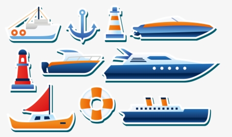 Transparent Water Transportation Clipart - Ship Sticker Png, Png Download, Free Download