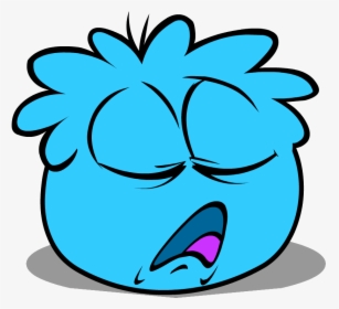 Artwork From The Book - Club Penguin Blue Puffle Sleep, HD Png Download, Free Download