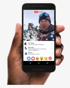 Live Reactions Android - Facebook Live Comments, HD Png Download, Free Download