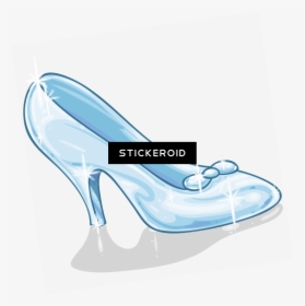 Glass Shoes Coloring , Png Download - Cinderella Slipper Coloring Page, Transparent Png, Free Download