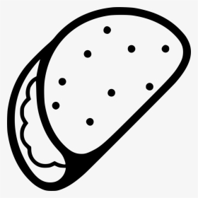 Png Icon Free Download - Simple Taco Drawing, Transparent Png, Free Download