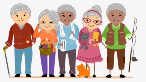 Old People Png - Senior Citizens Cartoon, Transparent Png, Free Download