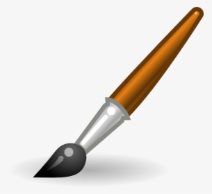 Paintbrush Paint Brush Black And White Clipart - Brush Tool In Paint, HD Png Download, Free Download