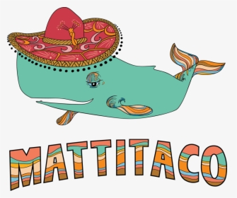 Taco Whale Color Text - Cartoon For Whale Color, HD Png Download, Free Download