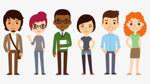 Png For Free - Cartoon Group Of People Png, Transparent Png, Free Download